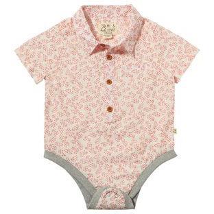Boys Helford Aqua Seersucker SS Onesie by Me & Henry main image 1