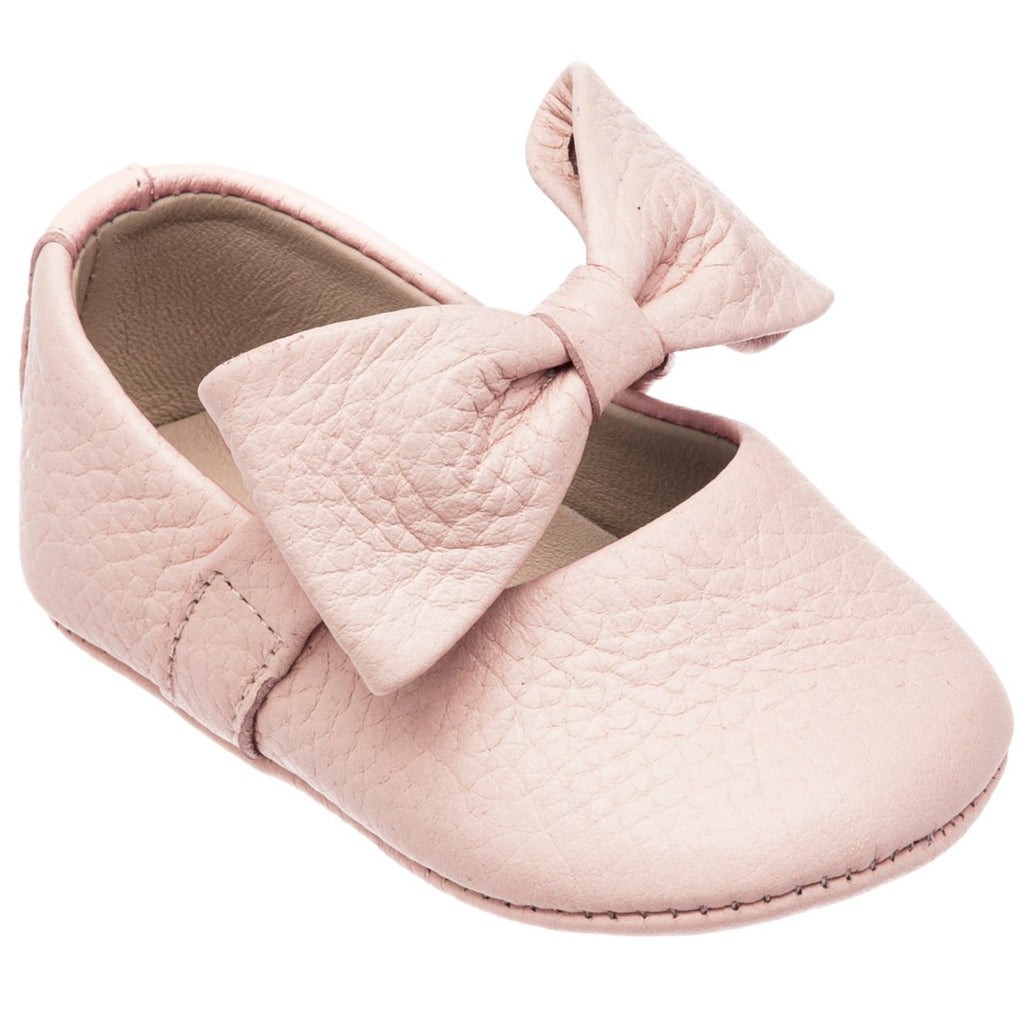Elephantito Girls Shoes - Ballerina - Pom Moms - Rose Pink