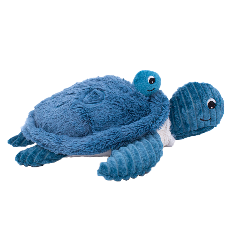 Les Deglingos Ptipotos Savenou Mama and Baby Turtle Blue