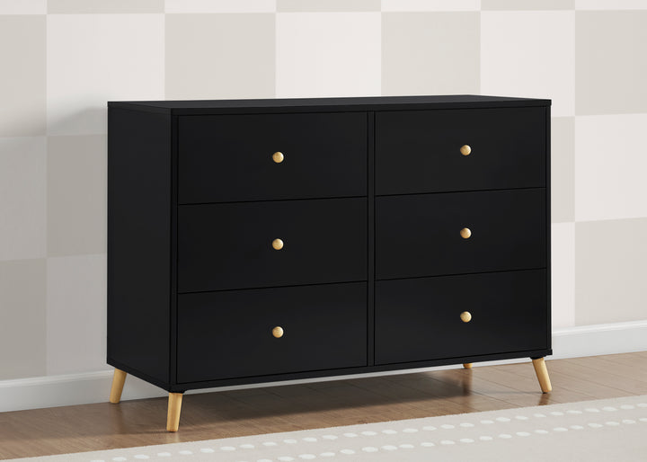 Delta Children Essex 6 Drawer Dresser with Interlocking Drawers (RTA) –  Crib & Kids