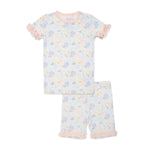 Magnetic Me Darby Modal Magnetic No Drama Pajama Shortie Set With Ruffles