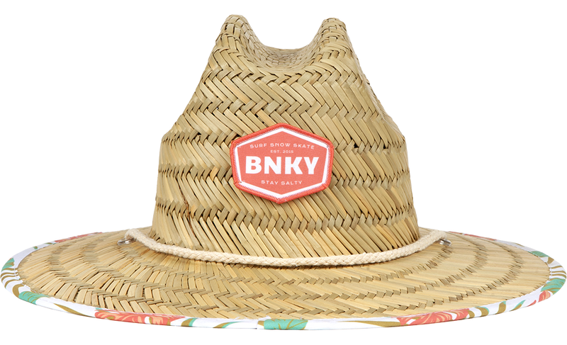 BinkyBro- Barney Patrol (Coral).  straw hat
