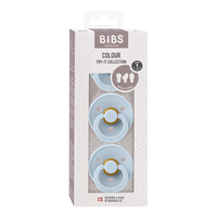 BIBS New Baby Try-It Collection 3 Pack | Baby Blue