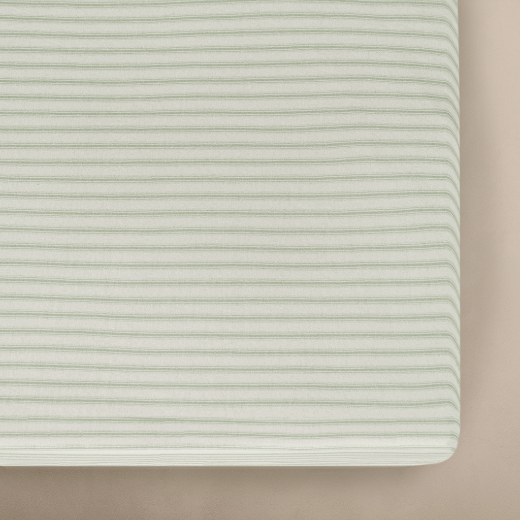 Oilo Mosi Jersey Crib Sheet Stone