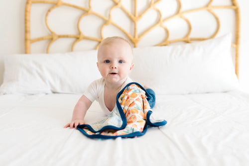 Copper Pearl Three-Layer Security Blanket Set | Citrus