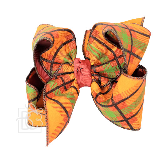 Layered Fall Plaid 5.5" Extra Large Bow