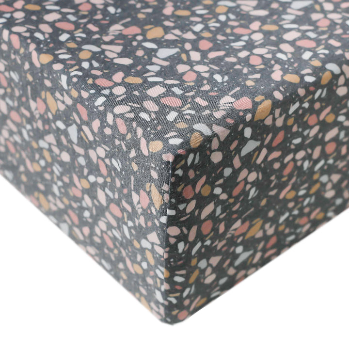 Copper Pearl Cotton Fitted Crib Sheet - Dakota