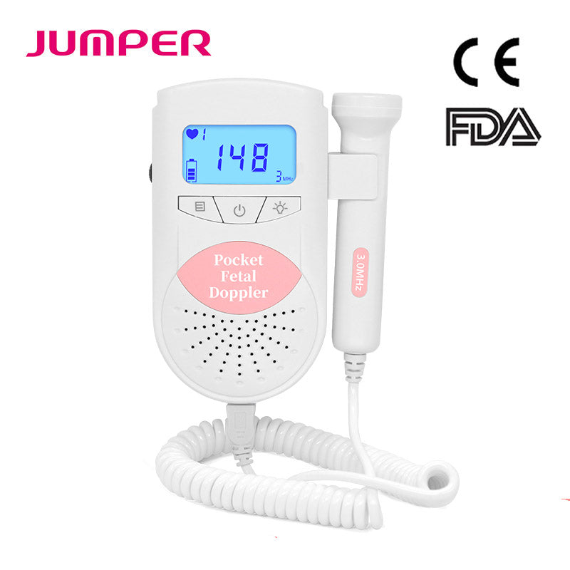 Doppler Fetal Jumper Monitor Cardíaco Bebe Prenatal Latidos Color