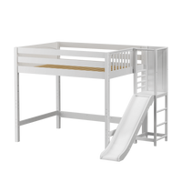 Maxtrix Full High Loft Bed with Slide Platform