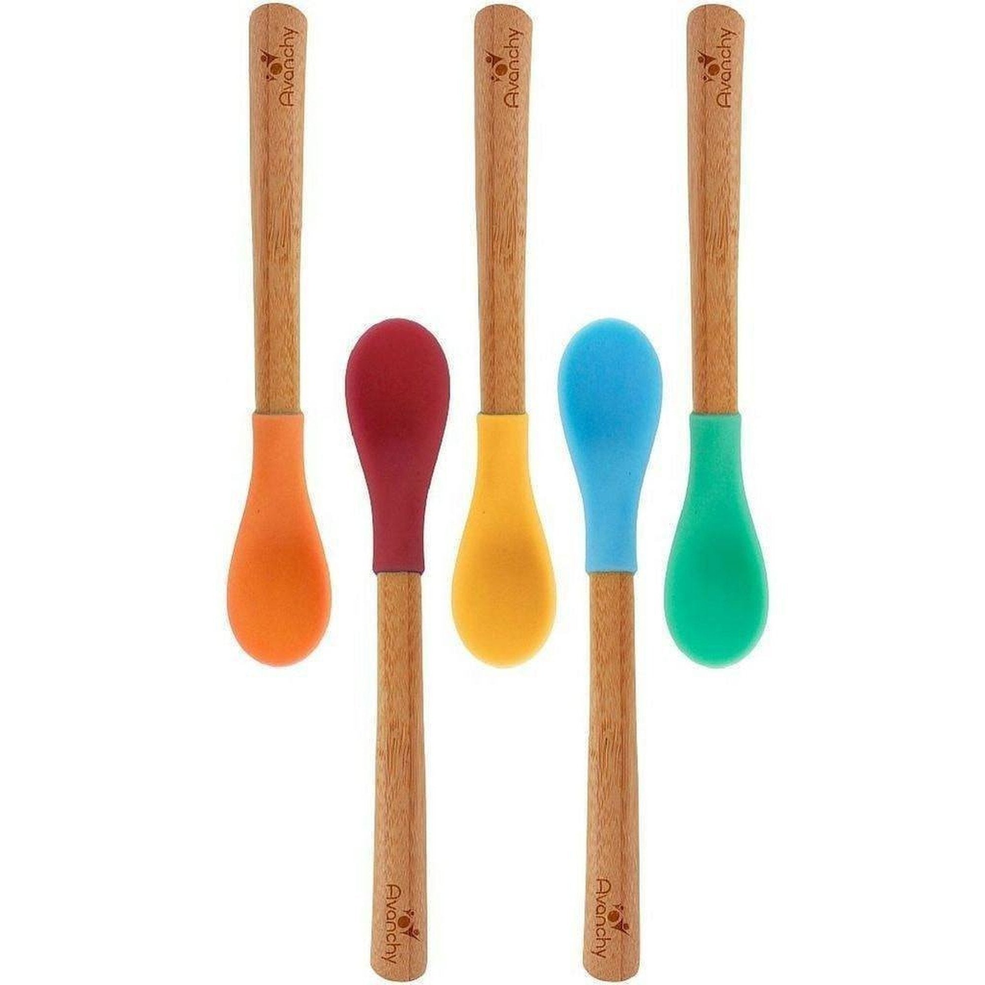 Avanchy Bamboo & Silicone Infant Spoons – Crib & Kids