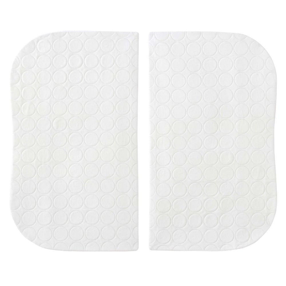 Halo Bassinest Twin Fitted Sheet 2-Pack White