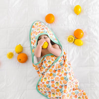 Copper Pearl Premium Knit Hooded Towel | Citrus