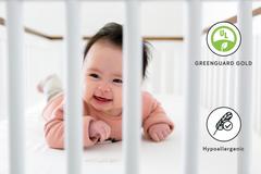 Babyletto Pure Core Non-Toxic Mini Crib Mattress with Hybrid Cover