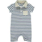 Me & Henry Saltash | Navy/White Polo Romper
