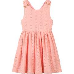 Vignette Tilly Dress | Peach Eyelet
