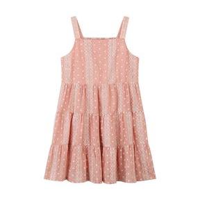 Vignette Tess Dress | Dusty Rose Embroidered