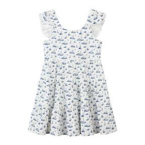 Vignette Emmie Dress | Navy Sailboats