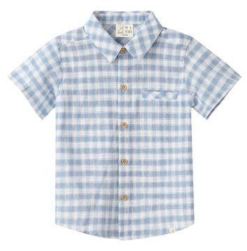 Me & Henry Newport Woven Shirt | Blue/White Plaid