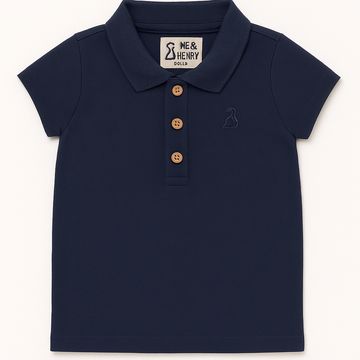 Me & Henry Shipping Polo | Navy Pique