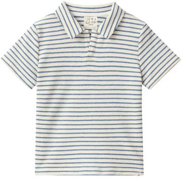 Me & Henry Watergate Terry Polo | Chambray Stripe