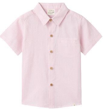 Me & Henry Newport Woven Shirt | Pink Seersucker