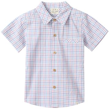 Me & Henry Newport Woven Shirt | Pink/Blue/Lilac Plaid