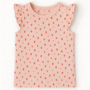 Vignette Nola Top | Pink Strawberries