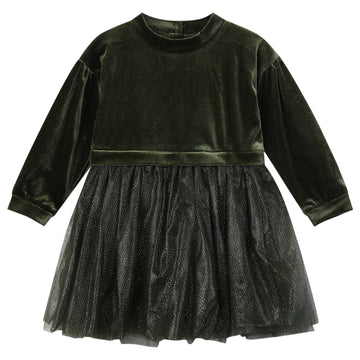 Vignette Birdie Dress | Green Velvet