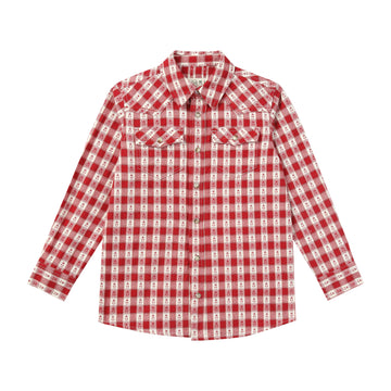 Me & Henry Howdy Western Shirt | Vintage Red Plaid