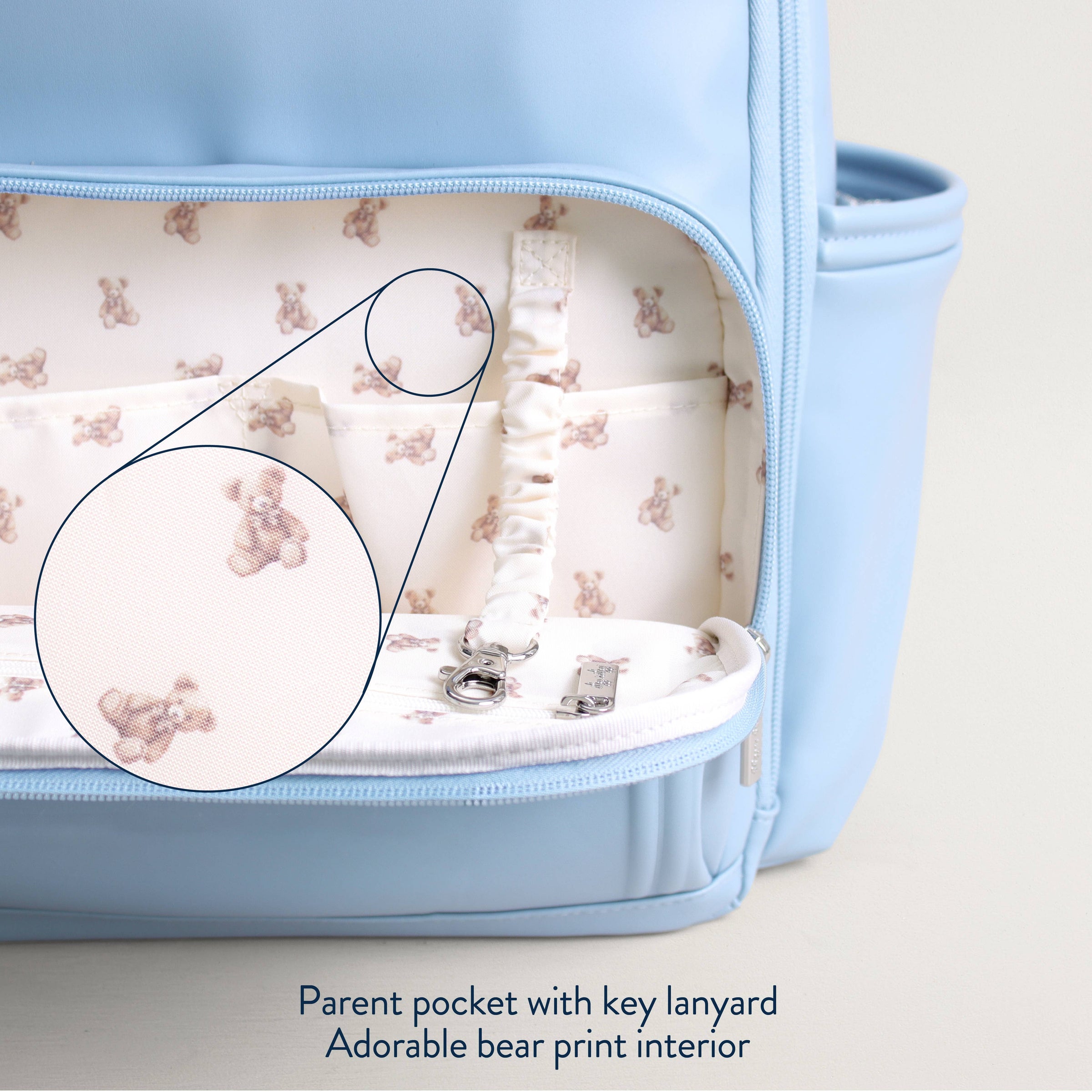 Teddy Blue Boss Plus™ Backpack Diaper Bag
