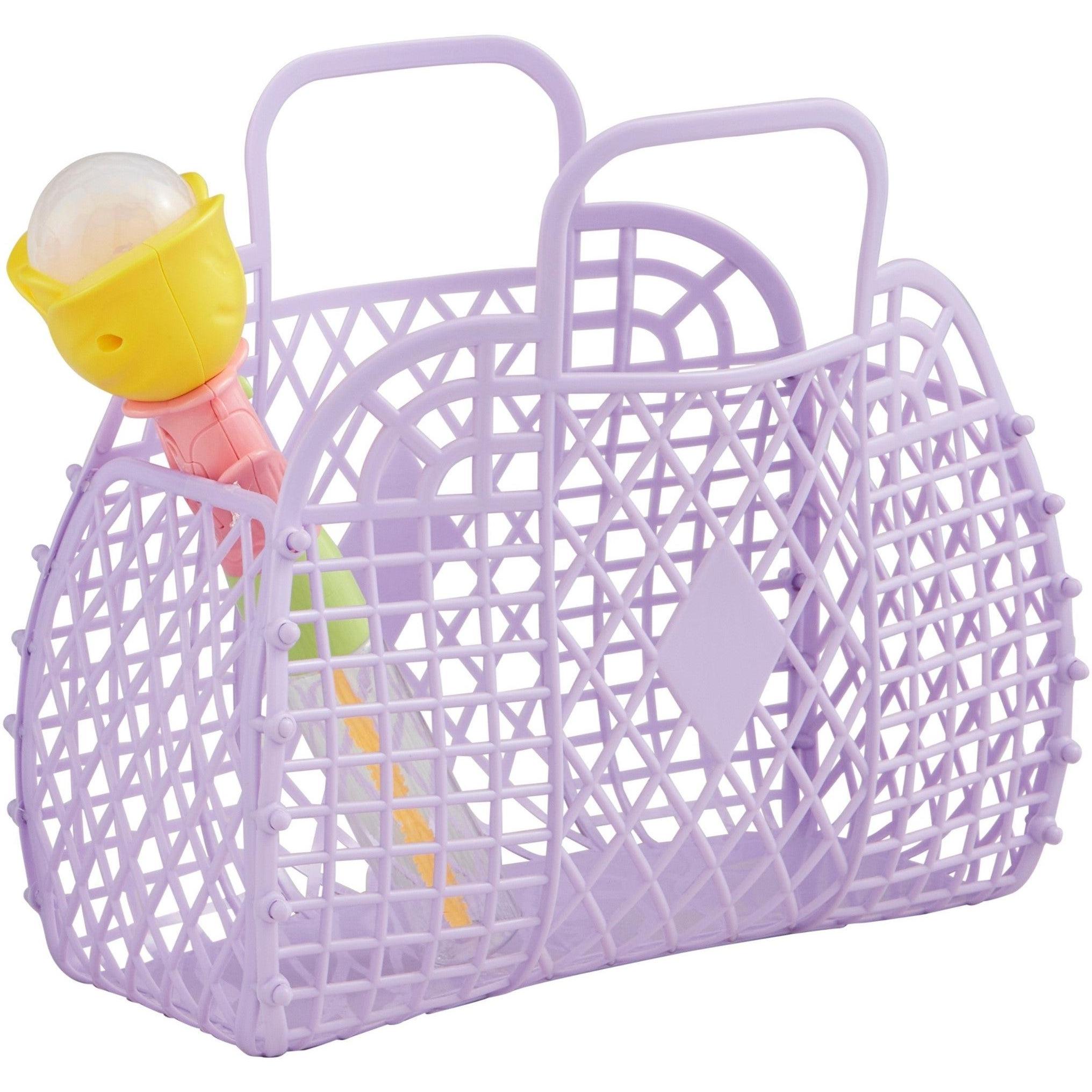 Mud Pie Purple Jelly Tote And Bubbles