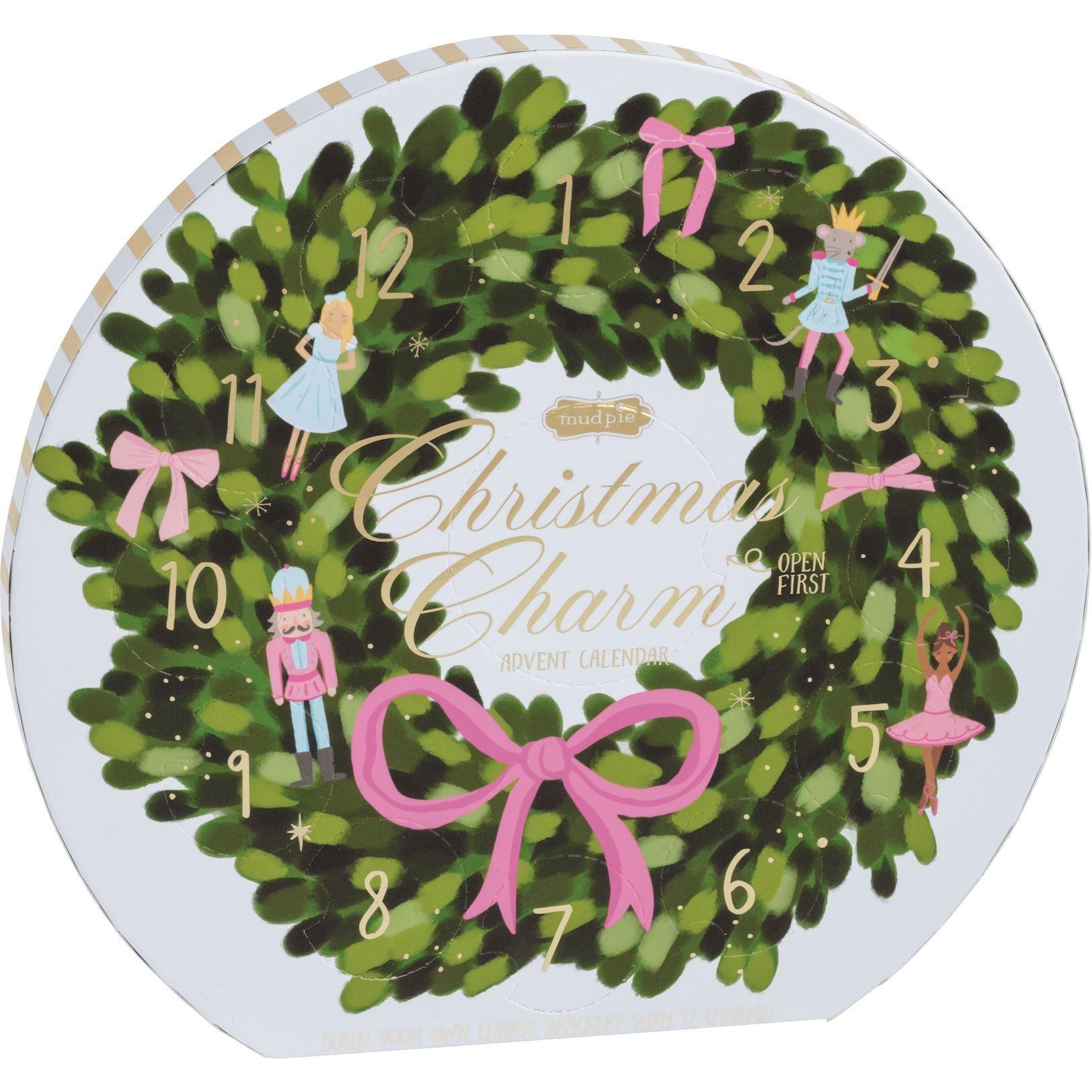 Mud Pie Wreath Christmas Charm Advent Calendar Set