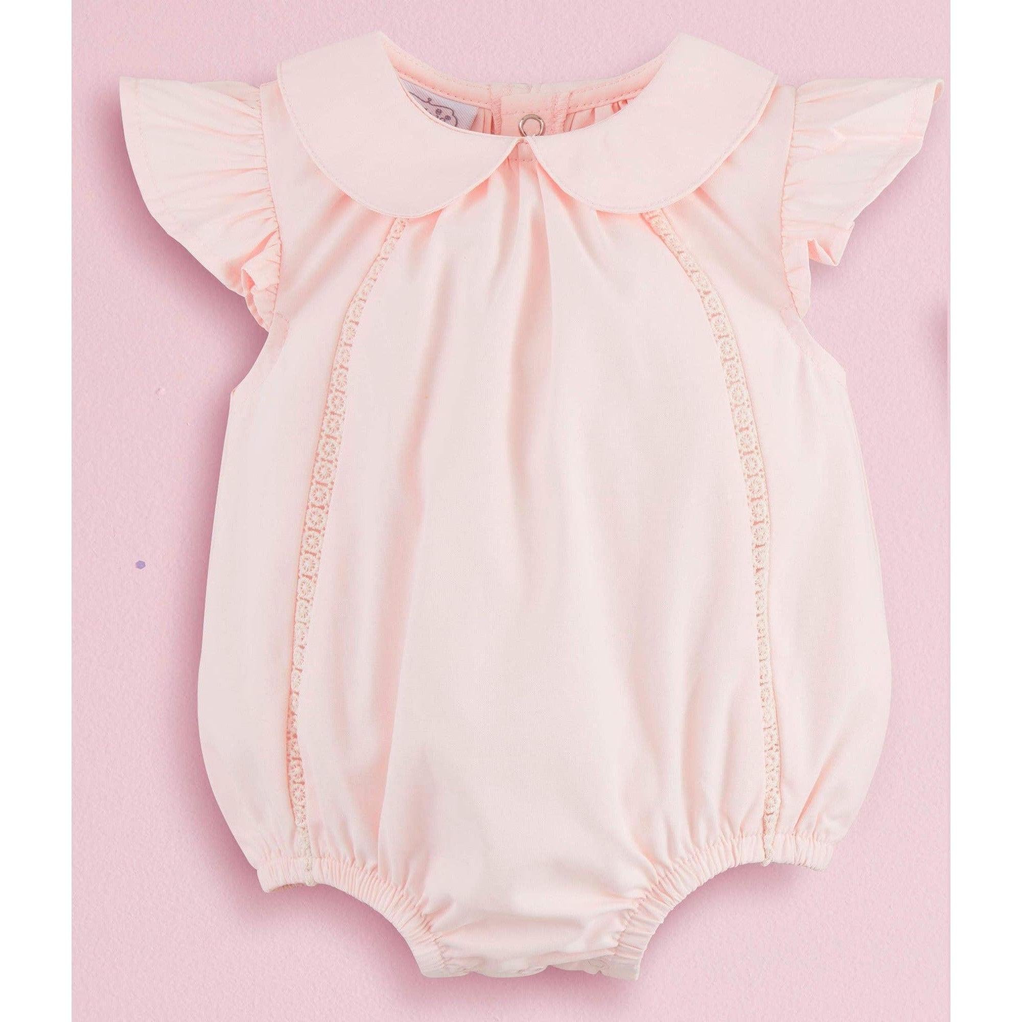 Mud Pie Pink Collared Poplin Bubble