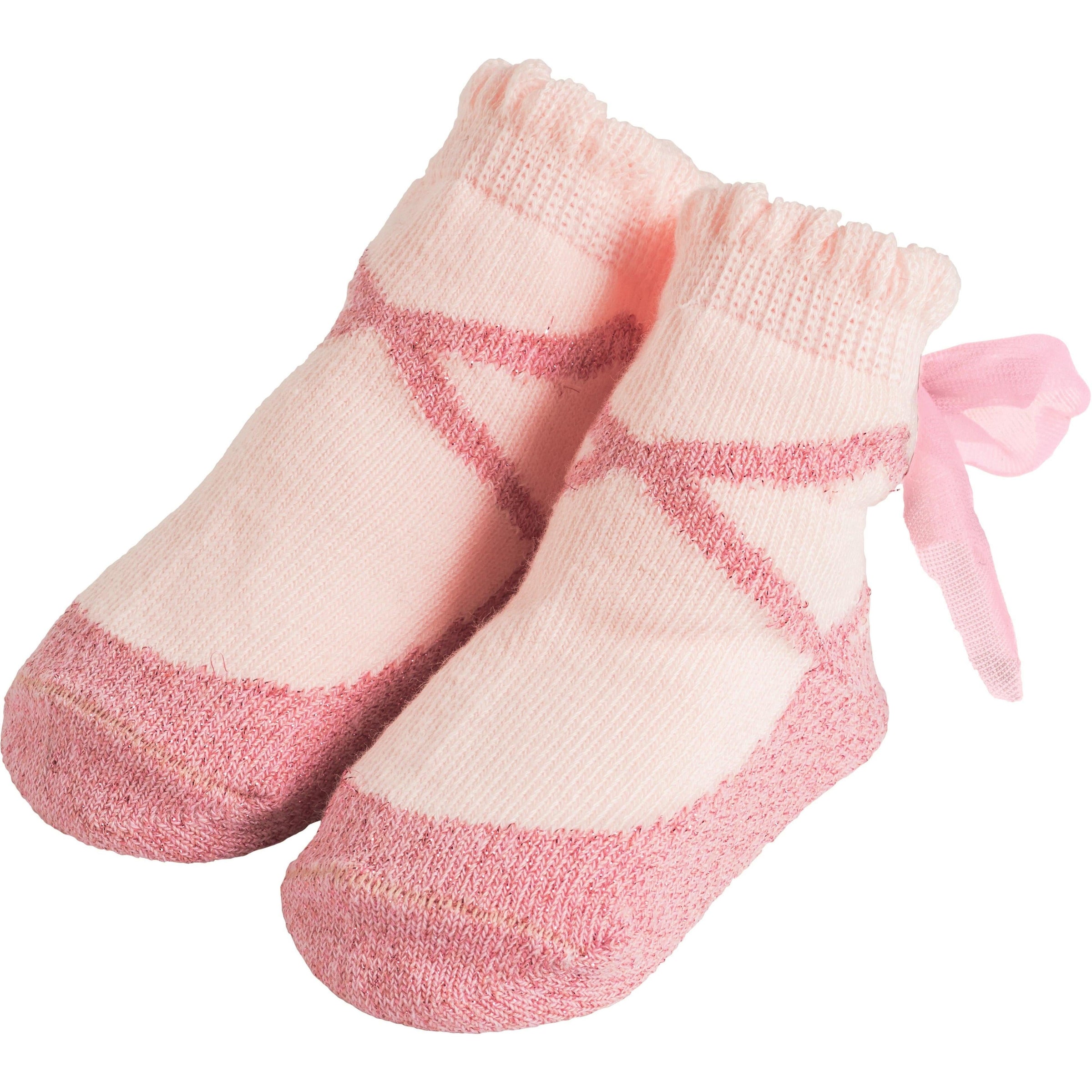 Mud Pie Pink Ballet Socks