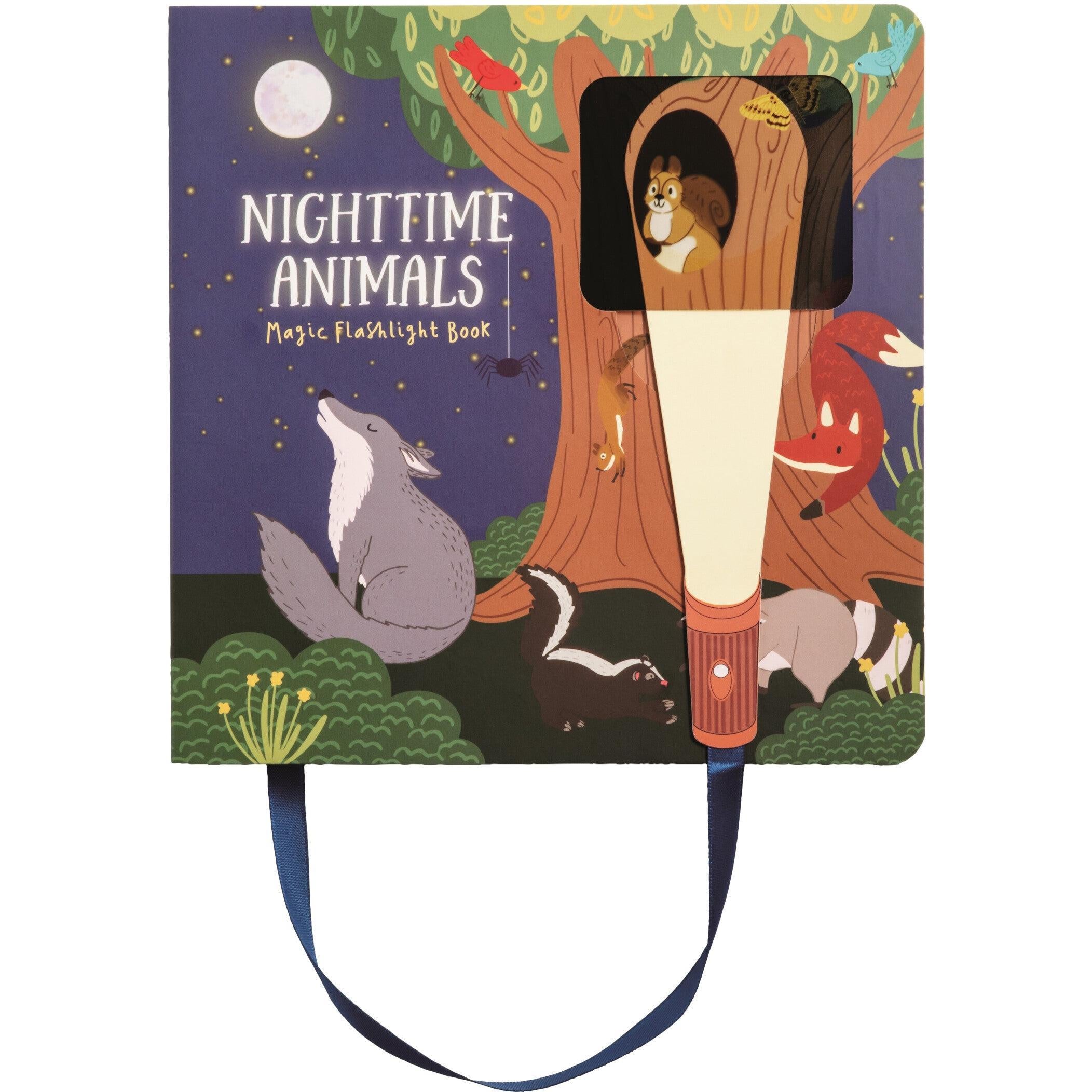 Mud Pie Night Animals Flashlight Book
