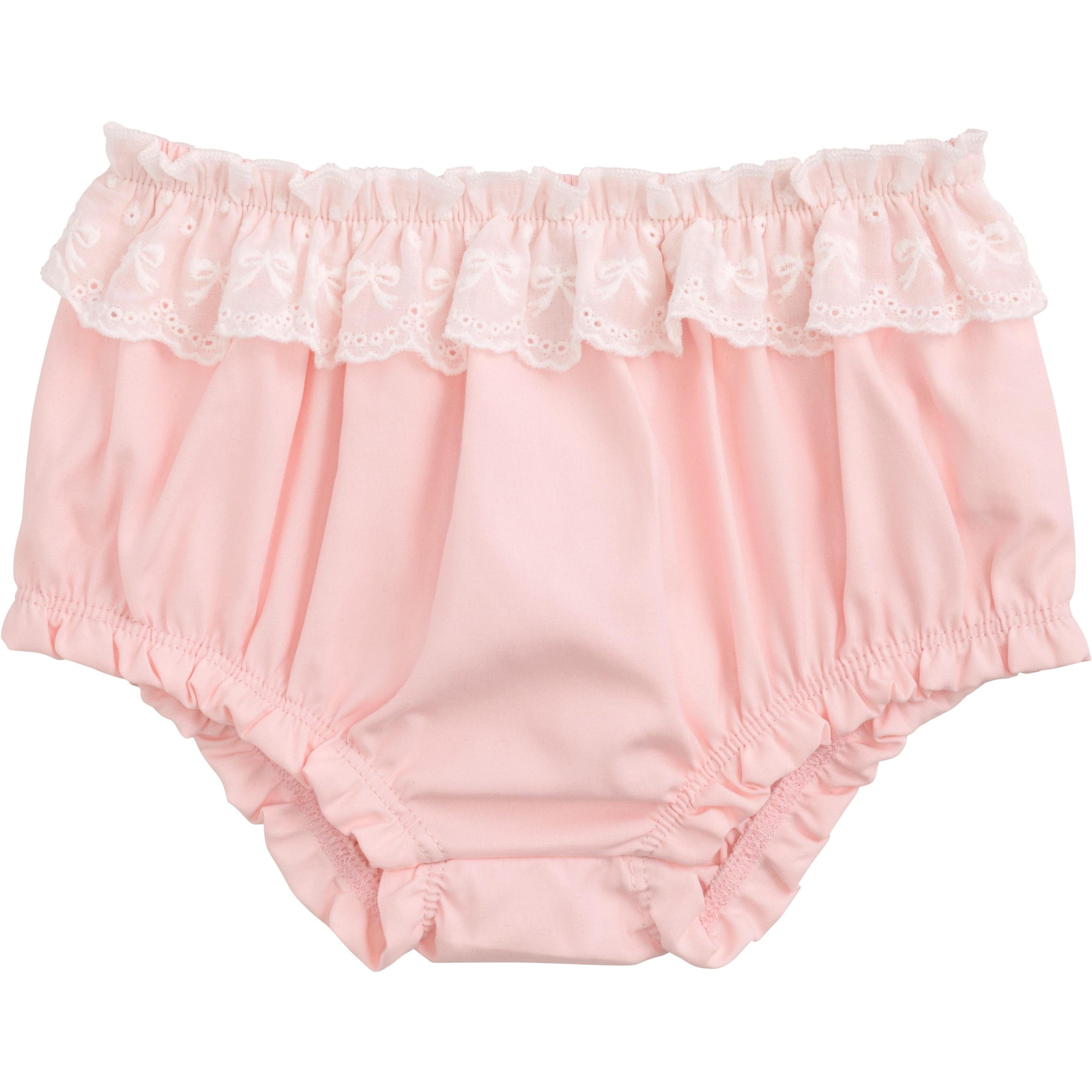 Mud Pie Eyelet Trim Bloomers Pink