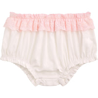 Mud Pie Eyelet Trim Bloomers White