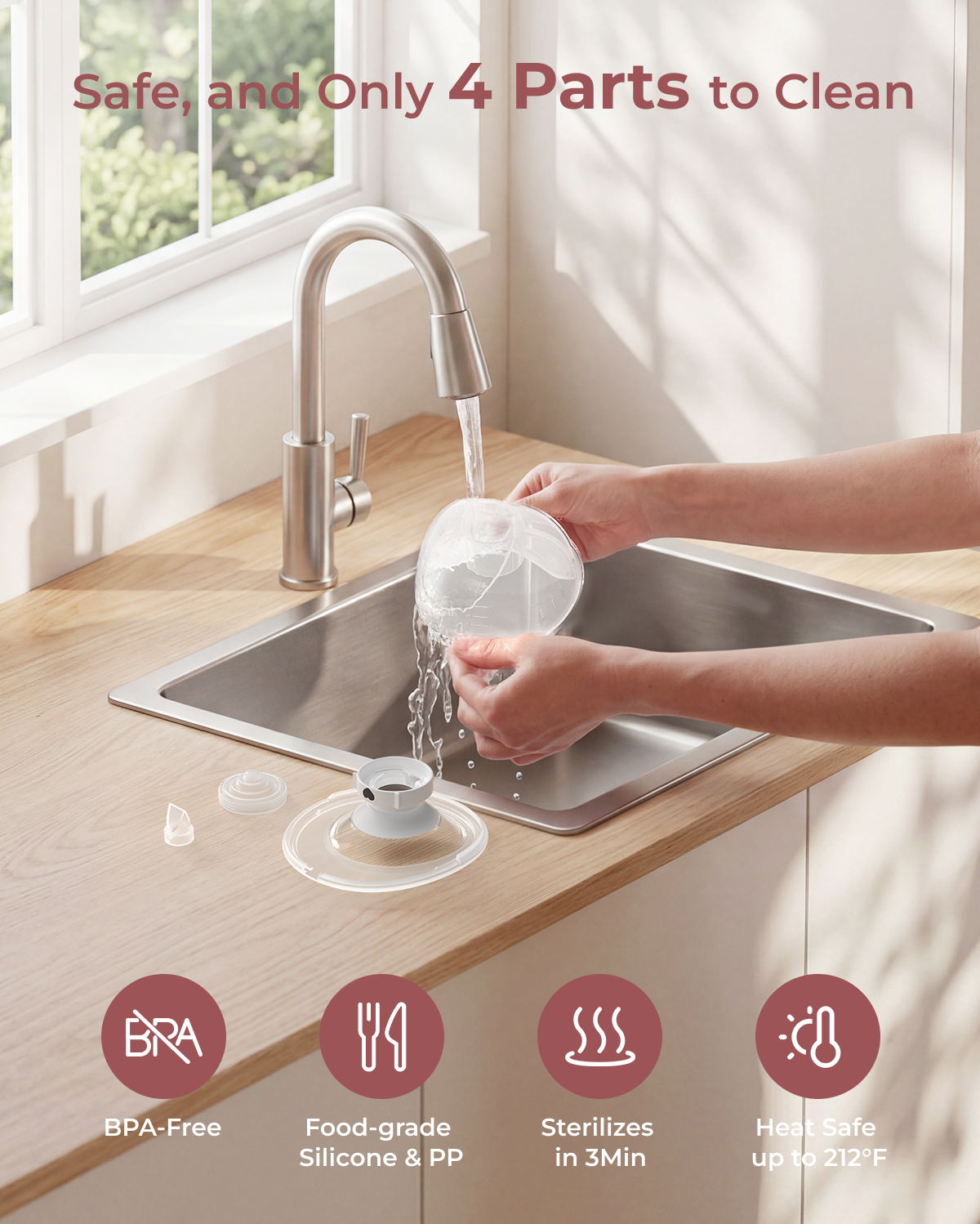 Momcozy M5 Smart Wearable Breast Pump | Upgraded with App Control