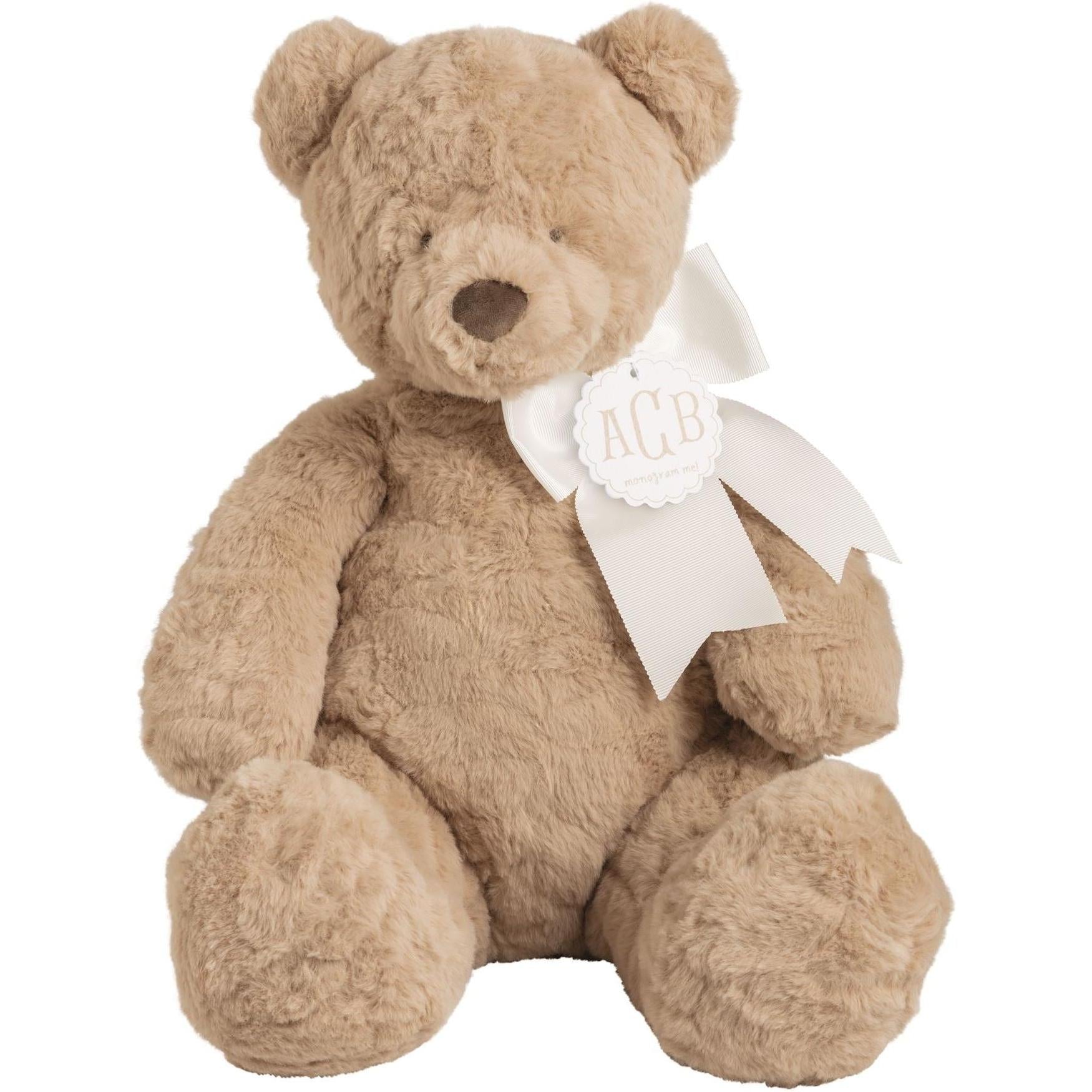 Mud Pie Honey Monogram Me Bear Plush Pal