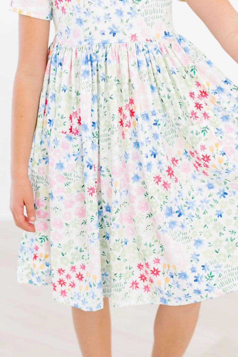 Mila & Rose- Sunshine Meadows S/S Pocket Twirl Dress