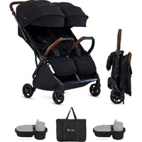 Silver Cross Jet Double Stroller + Accessory Bundle