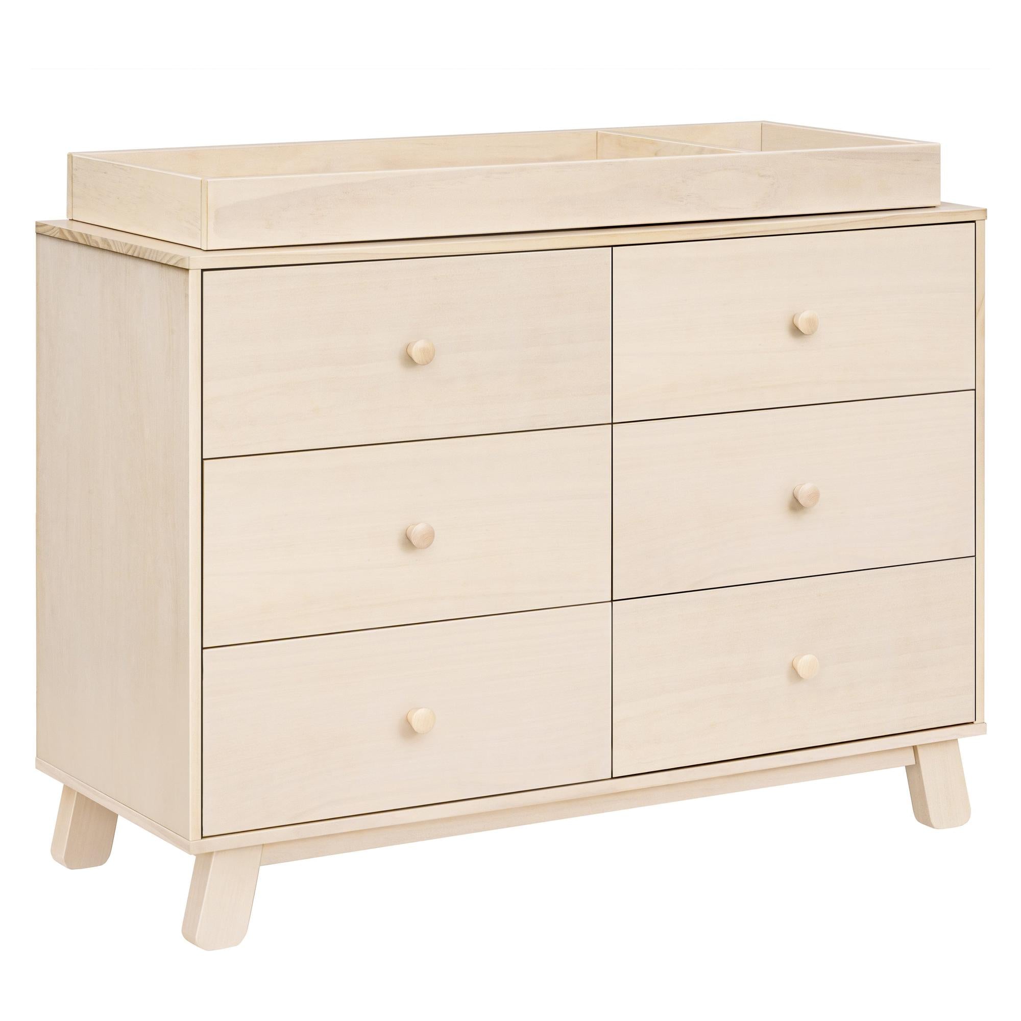 babyletto hudson dresser 3-Drawer Changer with Removable Tray & Reviews and CARB II compliant MDF Solid wood box drawer and hidden hardware construction Full extension Hudson Modern 6-Drawer Assembled Double