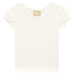 Milon White Short Sleeve Cap T Shirt