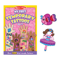 Melissa & Doug My First Temporary Tattoos- Rainbows,Fairies,Flowers and More