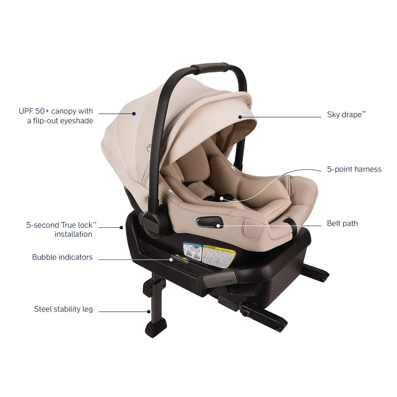 Nuna Pipa Aire Infant Car Seat + Pipa Series Base