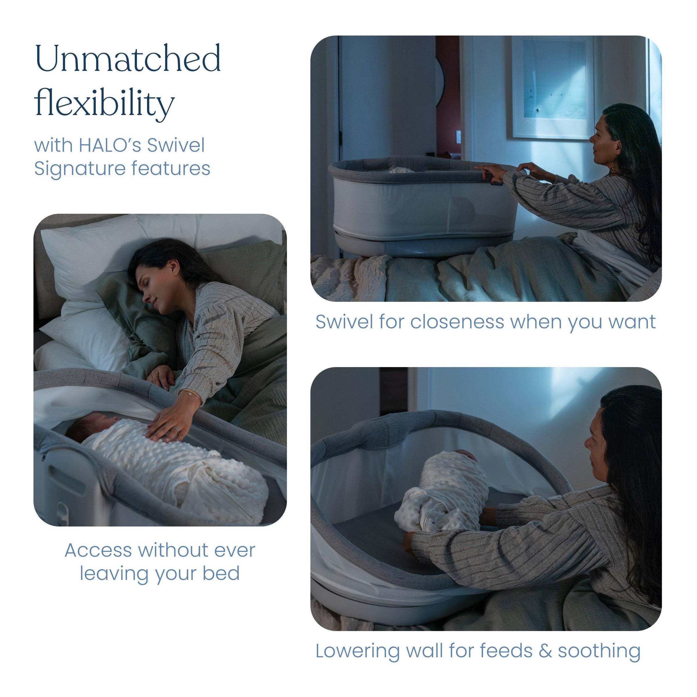 Halo BassiNest Connected Swivel Sleeper 3.0 Smart Bassinet