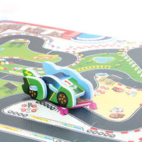 Sunta Racetrack Play Mat with DIY Car