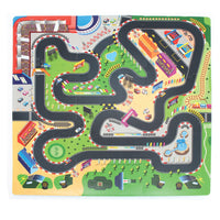 Sunta Racetrack Play Mat with DIY Car