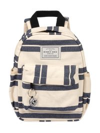 Kids Backpack (Navy Striped Canvas)