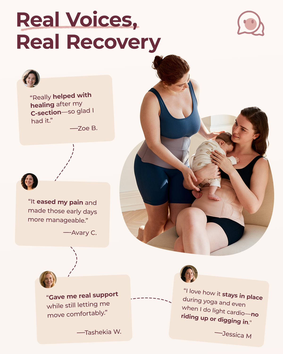Momcozy Ergowrap™ Postpartum Belly Wrap | Postpartum Belly Band